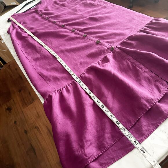 J. Jill Love Linen Midi Button Front Sleeveless Dress Women's‎ plus size 2X - Picture 4 of 11